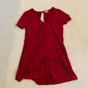 Z supply red suede dress